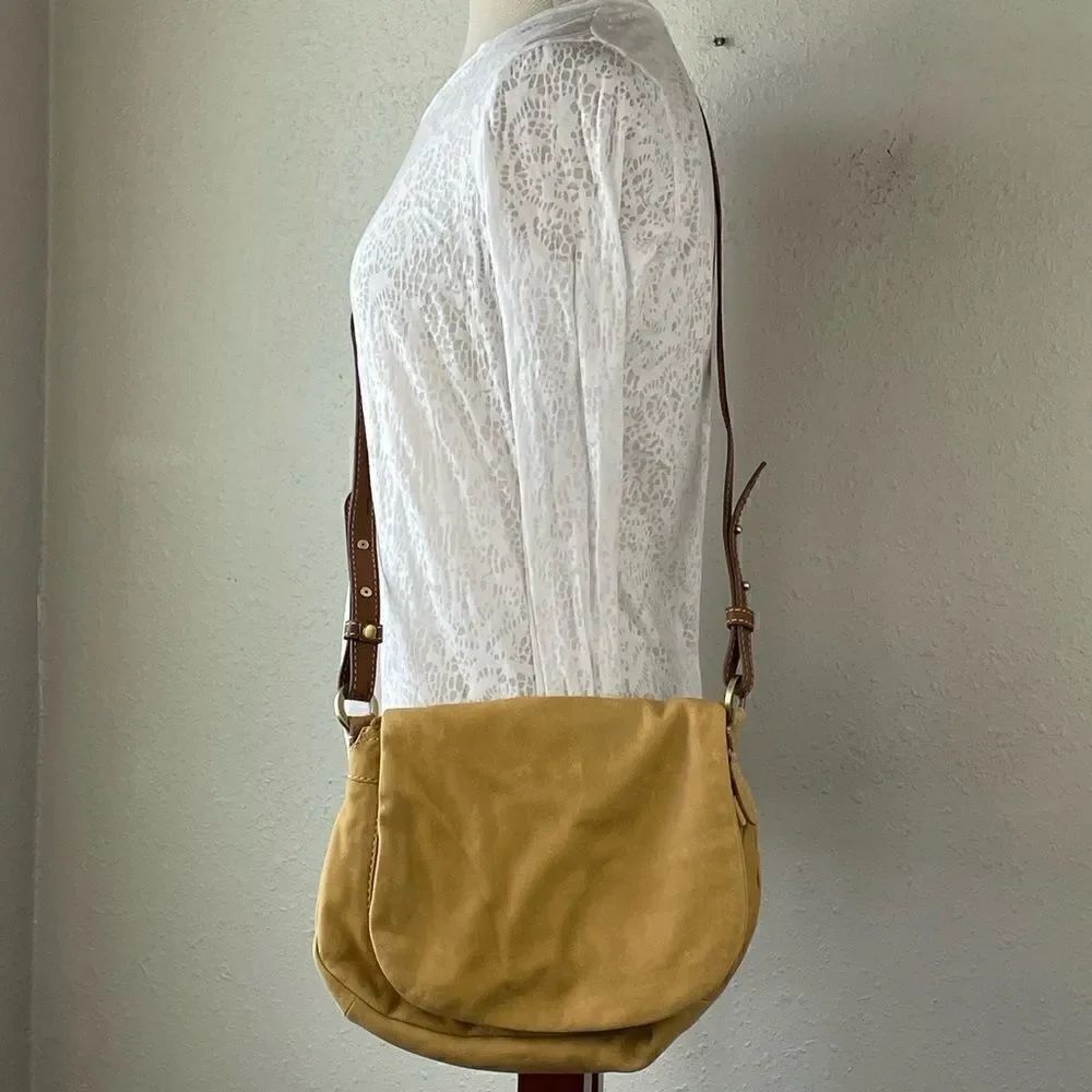 NWOT Coldwater Creek Womens Camal Leather Crossbody Purse